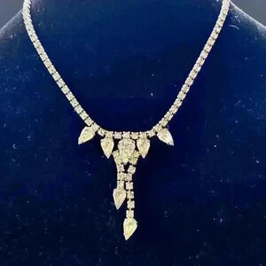 Vintage collar length rhinestone necklace